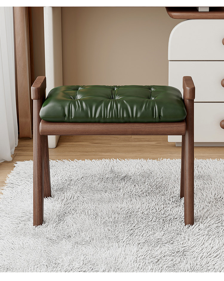 Luxury Bags Entry - Solid Wood Shoe Change Stool Door