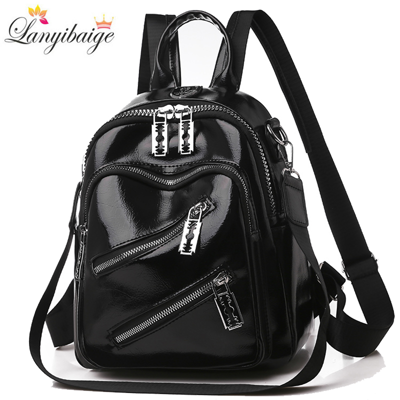 Luxury High Quality Bags - Fashion Women Backpack Designer Pu Leather