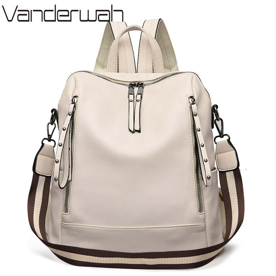 Luxury High Quality Bags - Brand Luxury Backpacks Soft Leather Waterproof