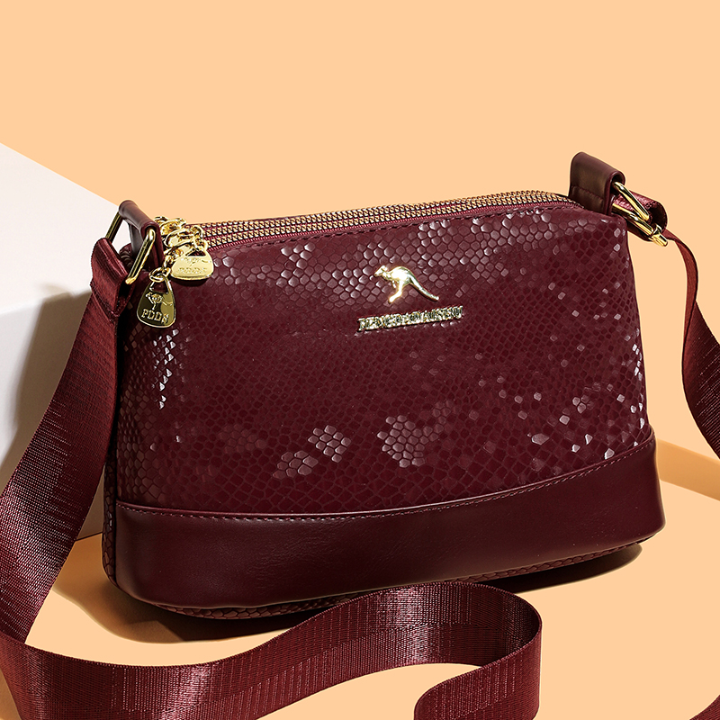 Luxury Bags Girls - Snake Patterned Shoulder Bag Women Crossbody