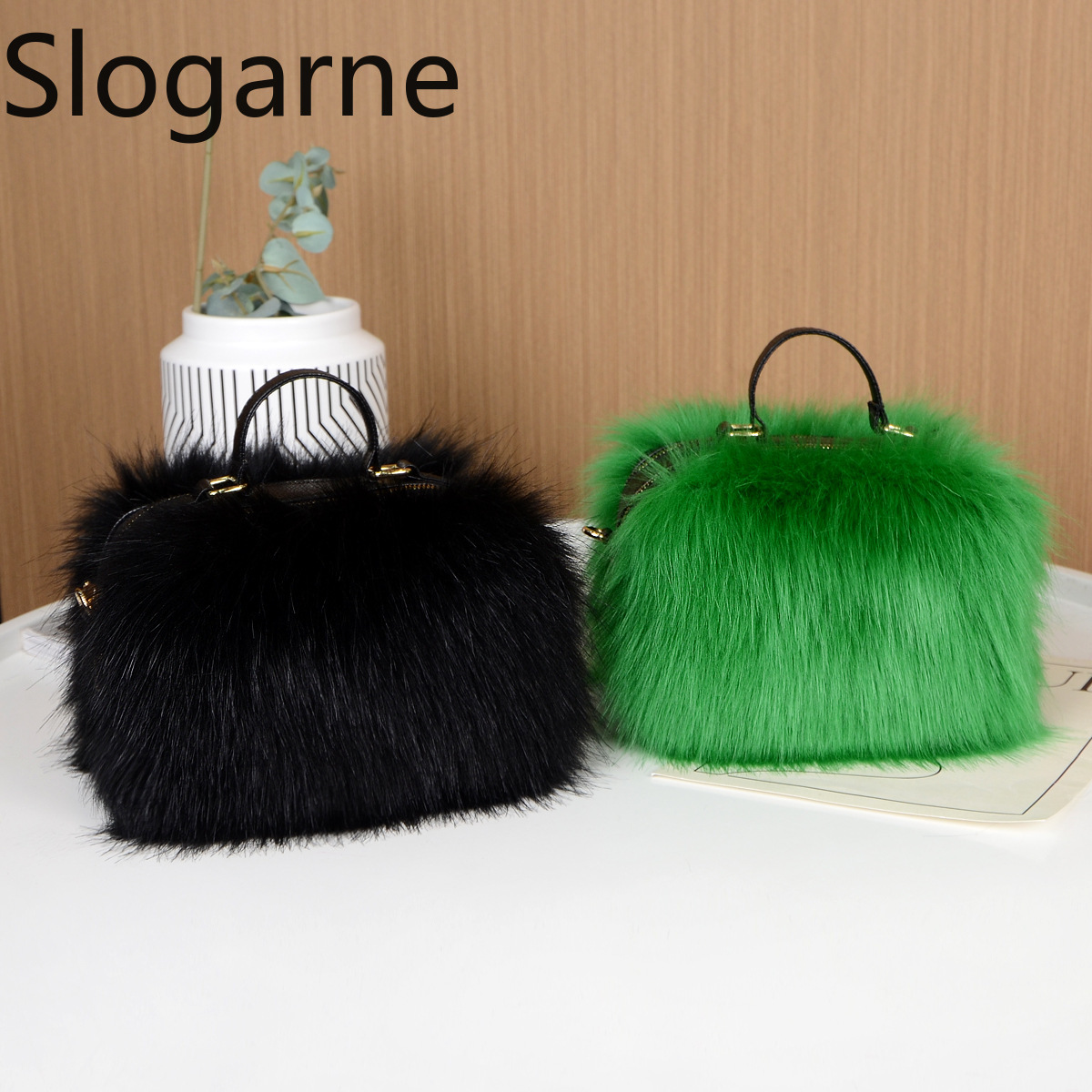 Luxury Bags Girls - New High Quality Fox Fur Handbag