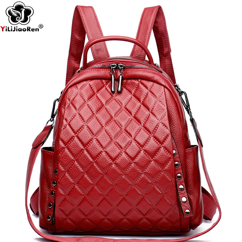 Genuine Leather Rucksack Women - Luxury Bags Girls review and price