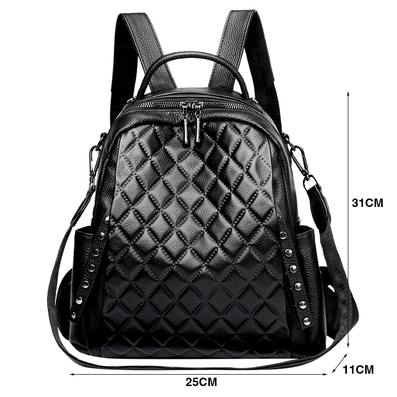Genuine Leather Rucksack Women - Luxury Bags Girls review and price