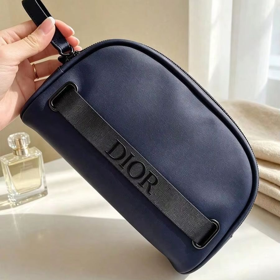 Dior Navy Blue Half Moon Cosme - Luxury Bags Dior review and price