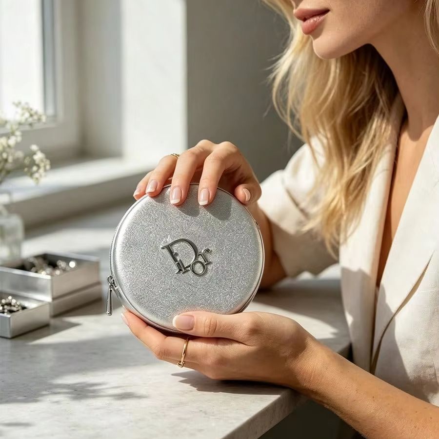 Dior Silver Round Waterproof P - Luxury Bags Dior review and price
