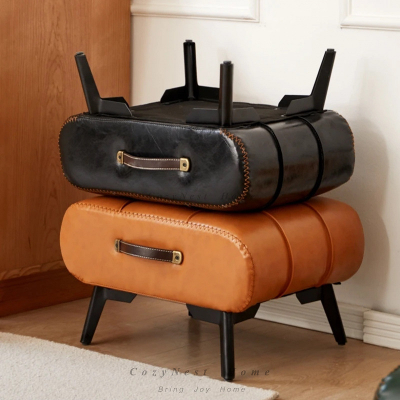 Small stool oil wax leather ho - Luxury Bags Entry review and price