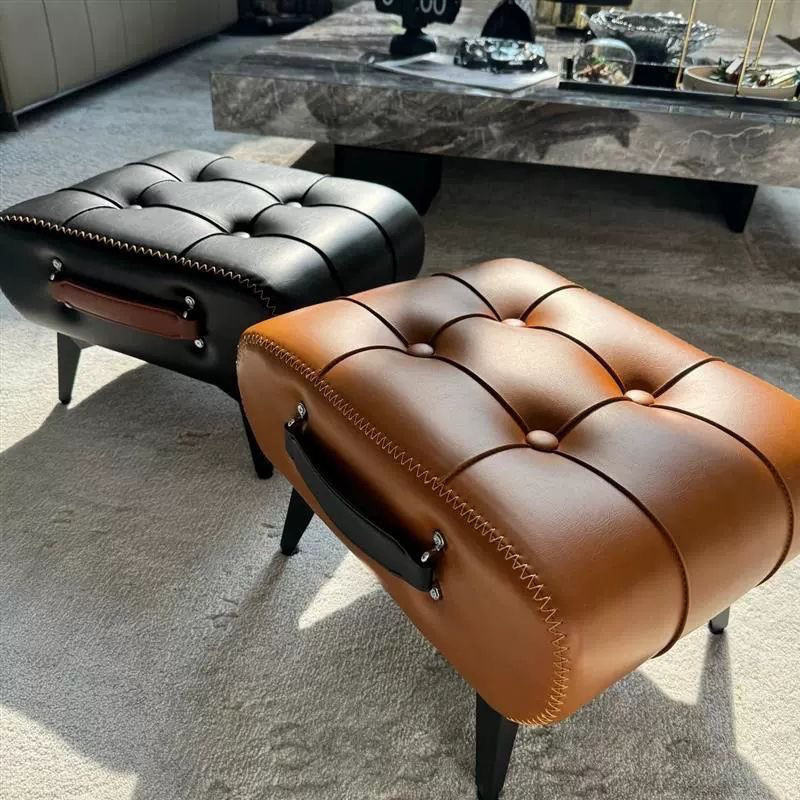 Small stool oil wax leather ho - Luxury Bags Entry review and price