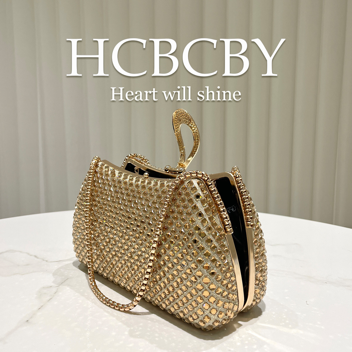 Gold sparkling luxury full dia - Luxury Bags Gold review and price