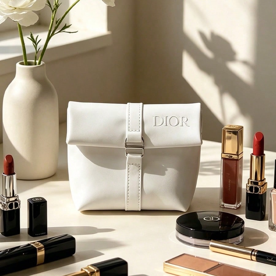 Dior’s Bag White Cosmetic Bag  - Luxury Bags Dior review and price