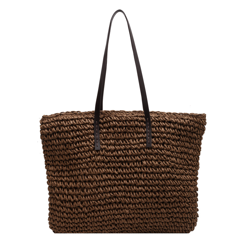 Straw Woven Tote Bags Casual L - Luxury Bags Shopping review and price