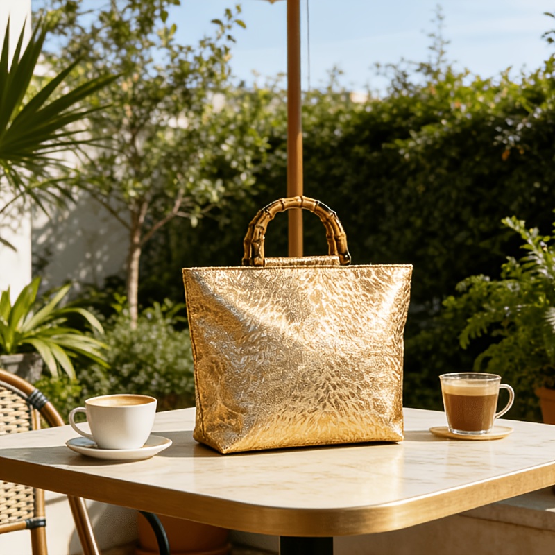 Light luxury metallic gold jac - Luxury Bags Gold review and price