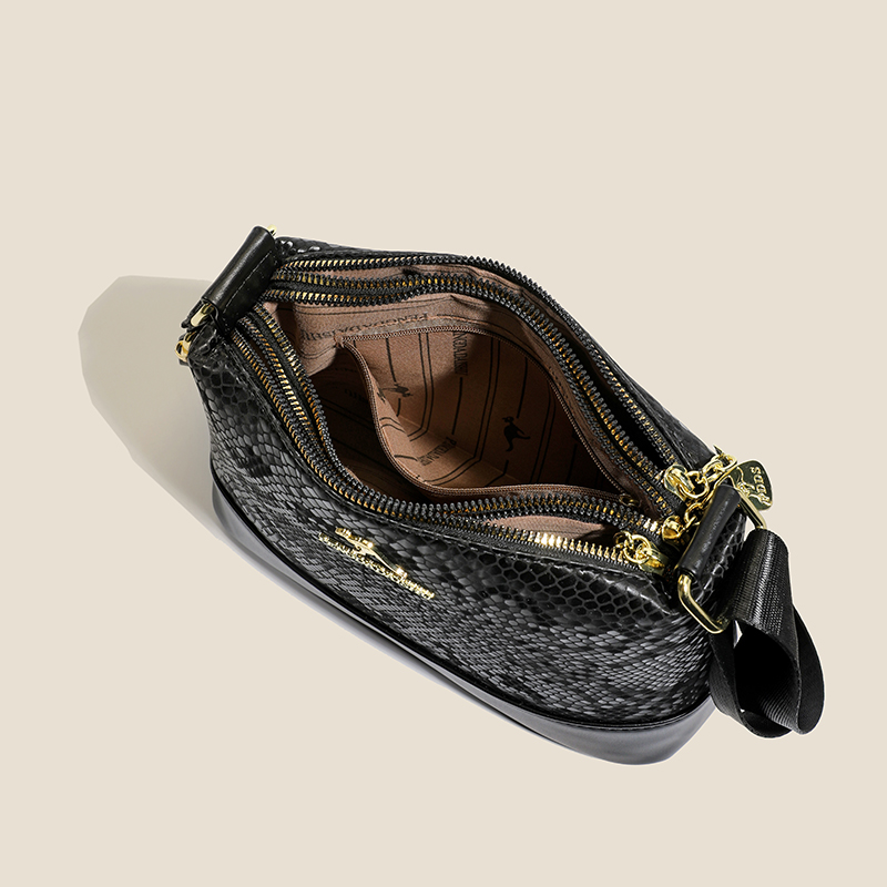 Snake Patterned Shoulder Bag W - Luxury Bags Girls review and price