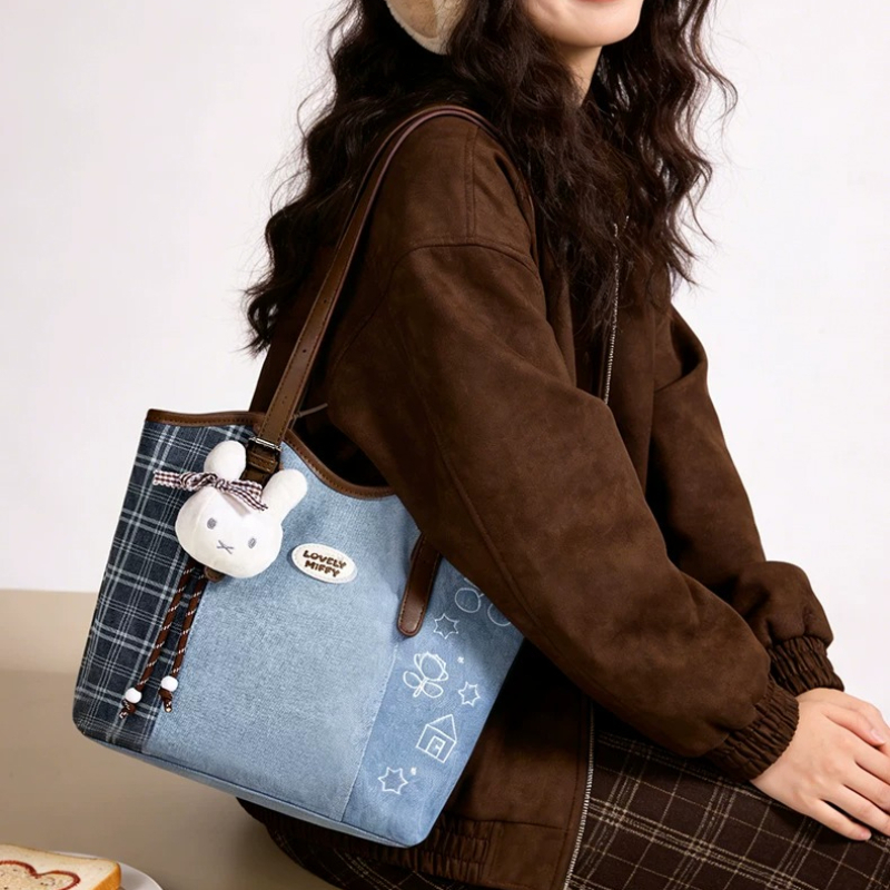 Miffy Kawaii Anime Splicing Pl - Luxury Bags Edit review and price