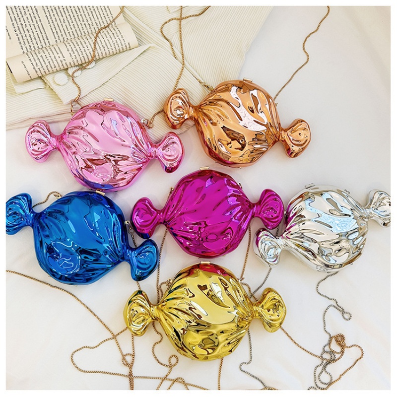 Candy Acrylic Fashion Wedding  - Luxury Bags Gold review and price