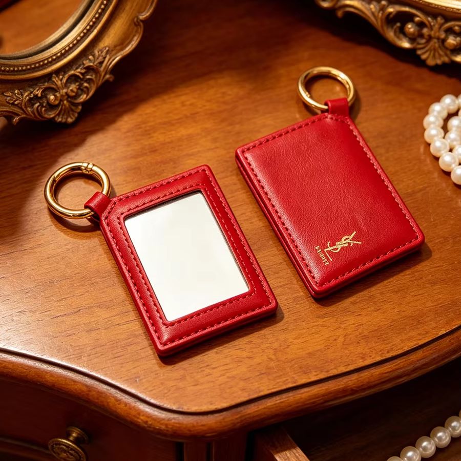YSL Red Leather Square Mini Po - Luxury Designer Bags Ysl review and price