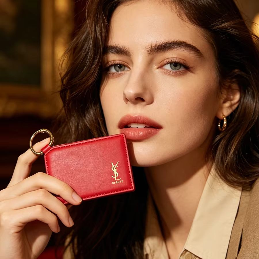 YSL Red Leather Square Mini Po - Luxury Designer Bags Ysl review and price