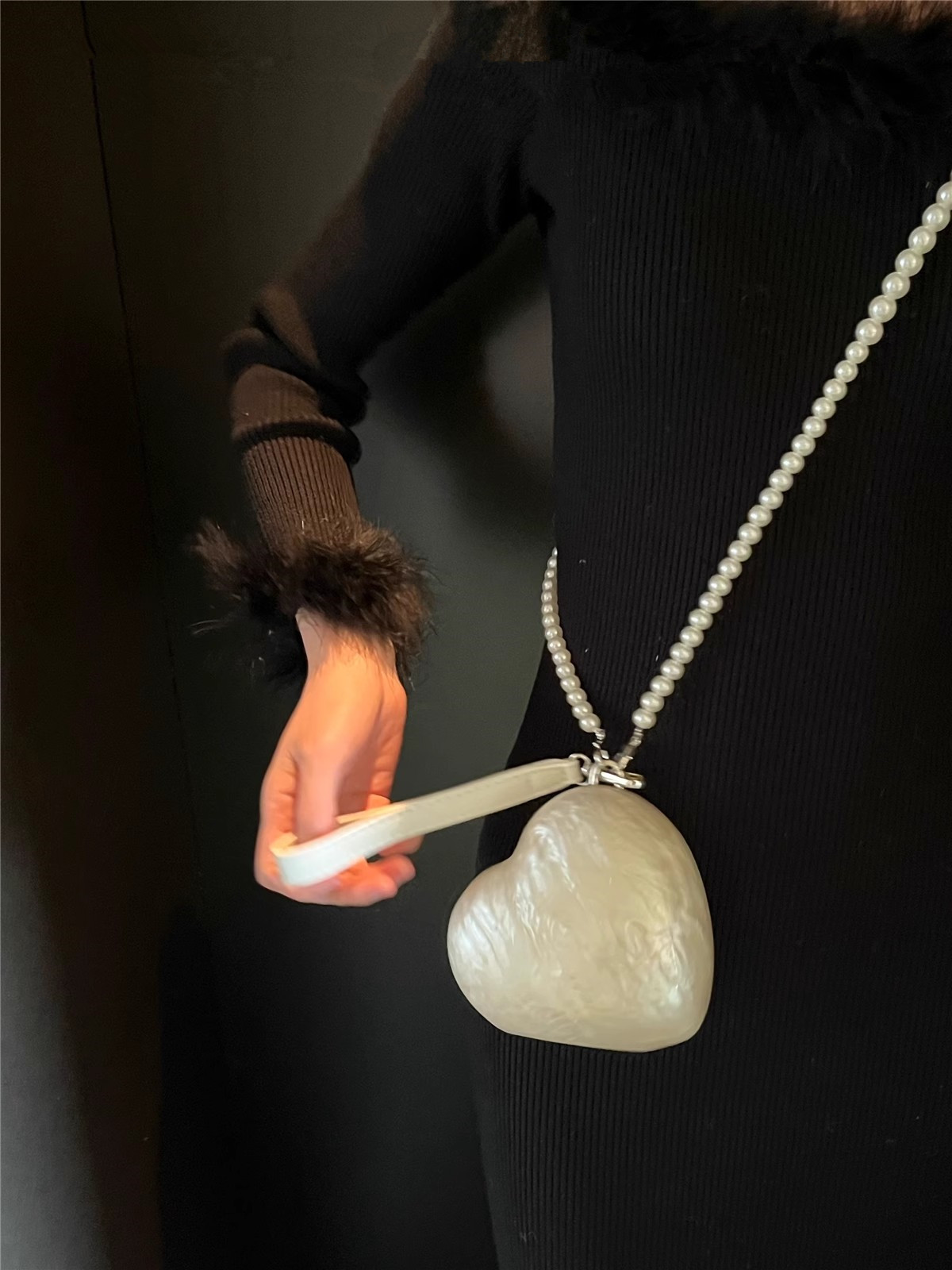 Fashion Acrylic Hearts Evening - Luxury Bags Girls review and price