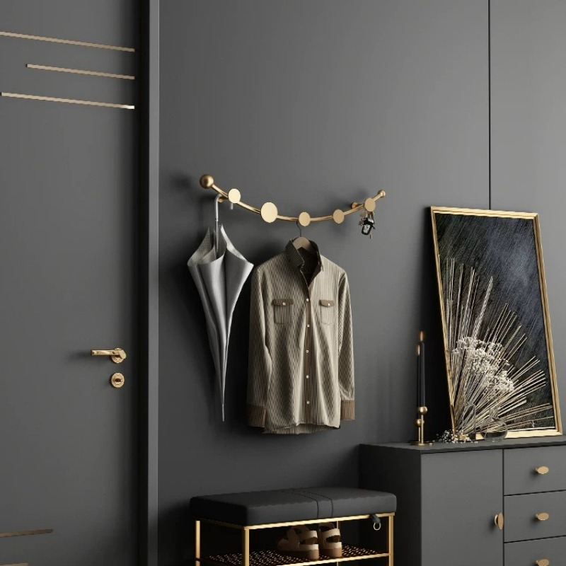Light Luxury Wall Mounted Coat - Luxury Bags Entry review and price