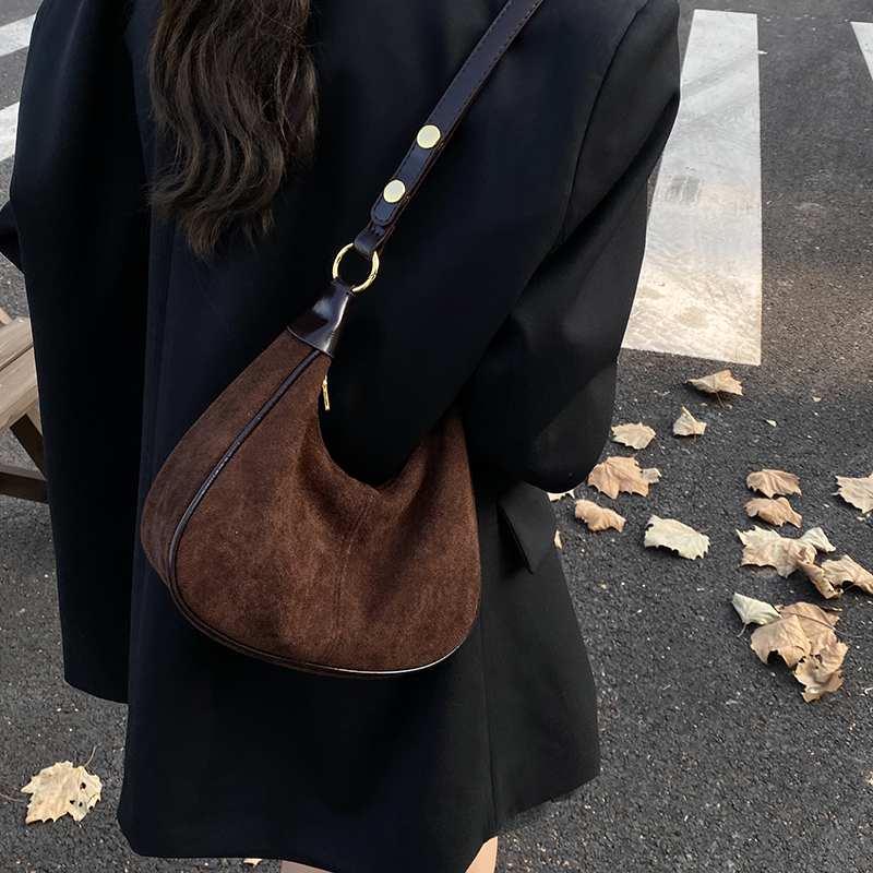 LEFTSIDE Women Small Suede Sho - Luxury Bags Trend 2025 review and price