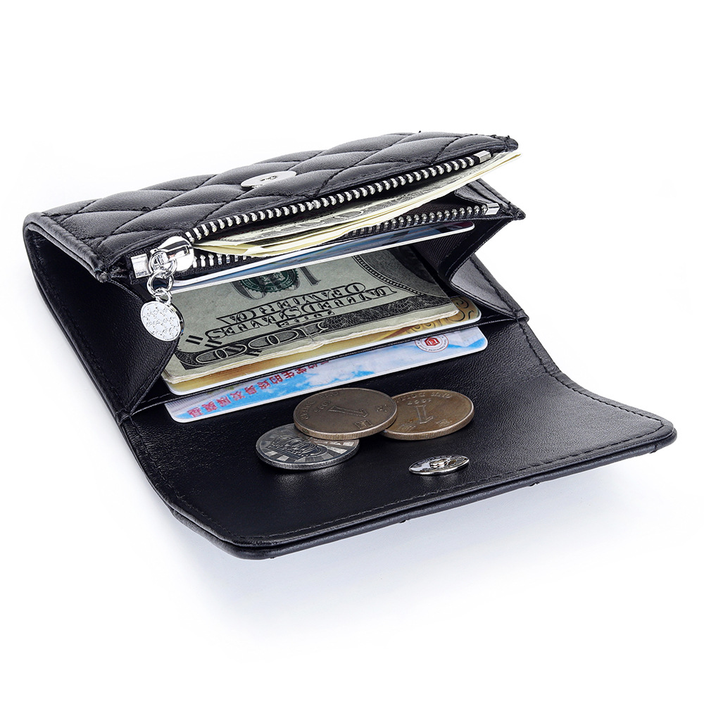 Sheepskin Quilted Card Holder  - Luxury Bags Brand Names review and price