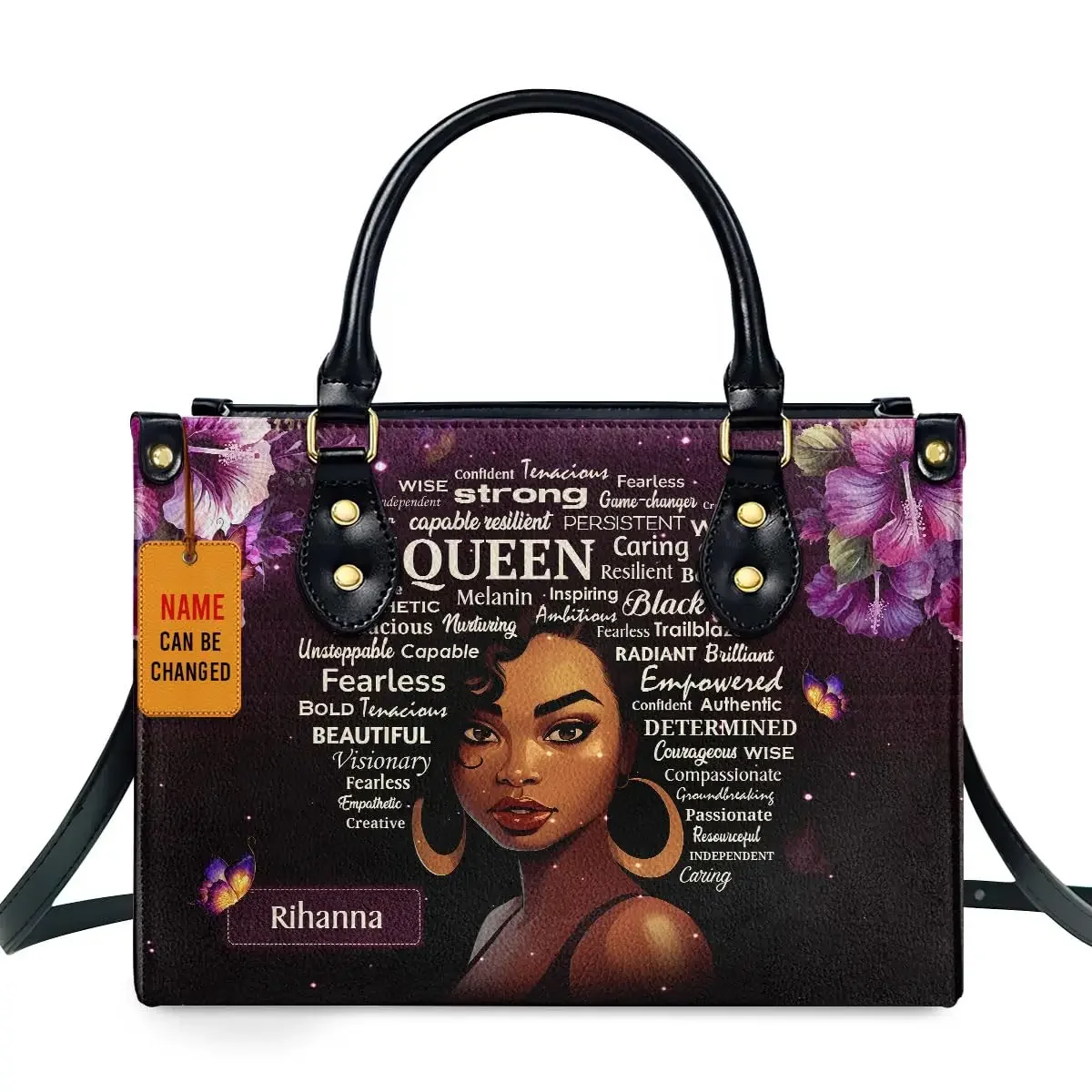 African Girl Print Leather Han - Luxury Bags Girls review and price