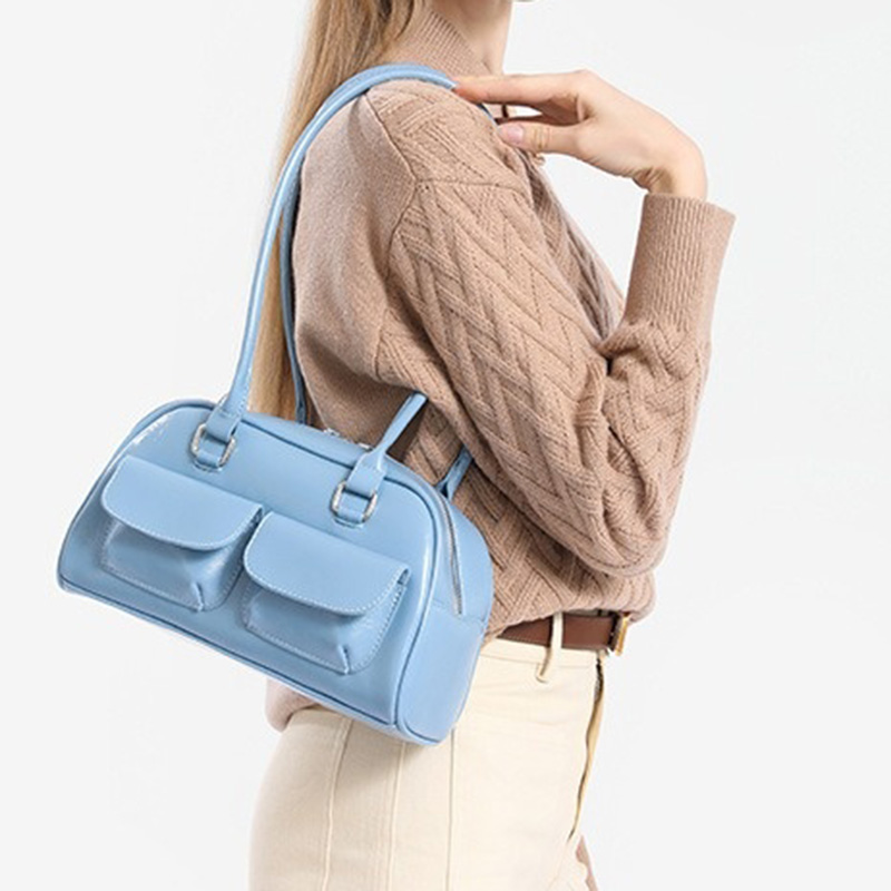 Lady Casual Versatile Solid Sh - Luxury Bags Girls review and price