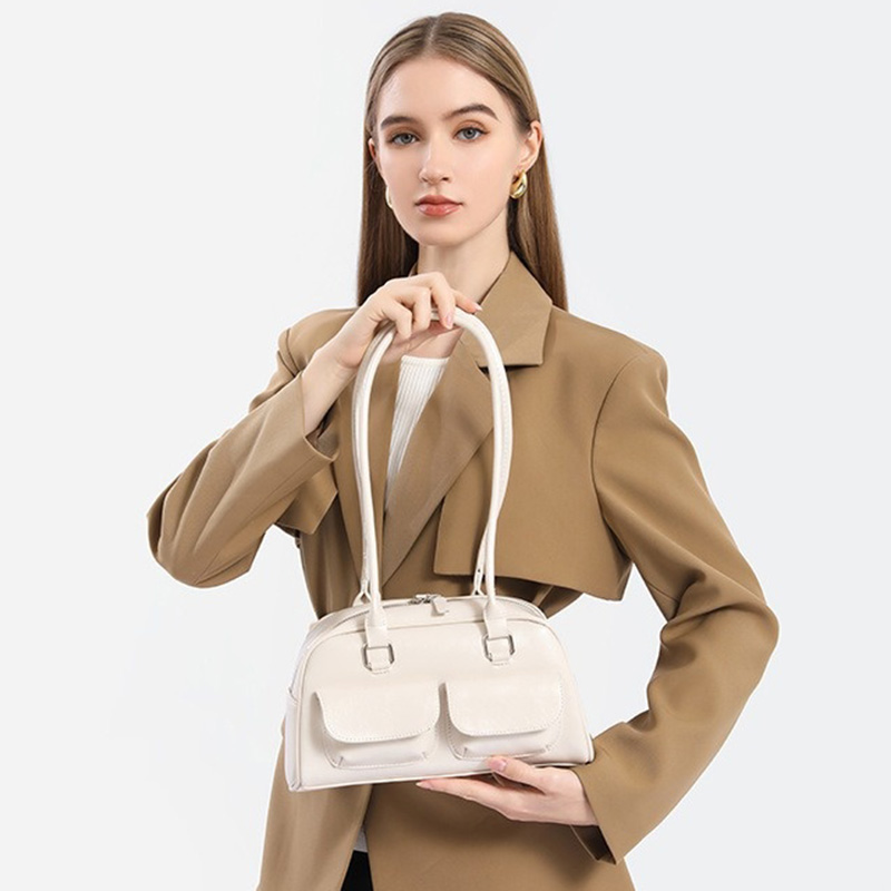 Lady Casual Versatile Solid Sh - Luxury Bags Girls review and price